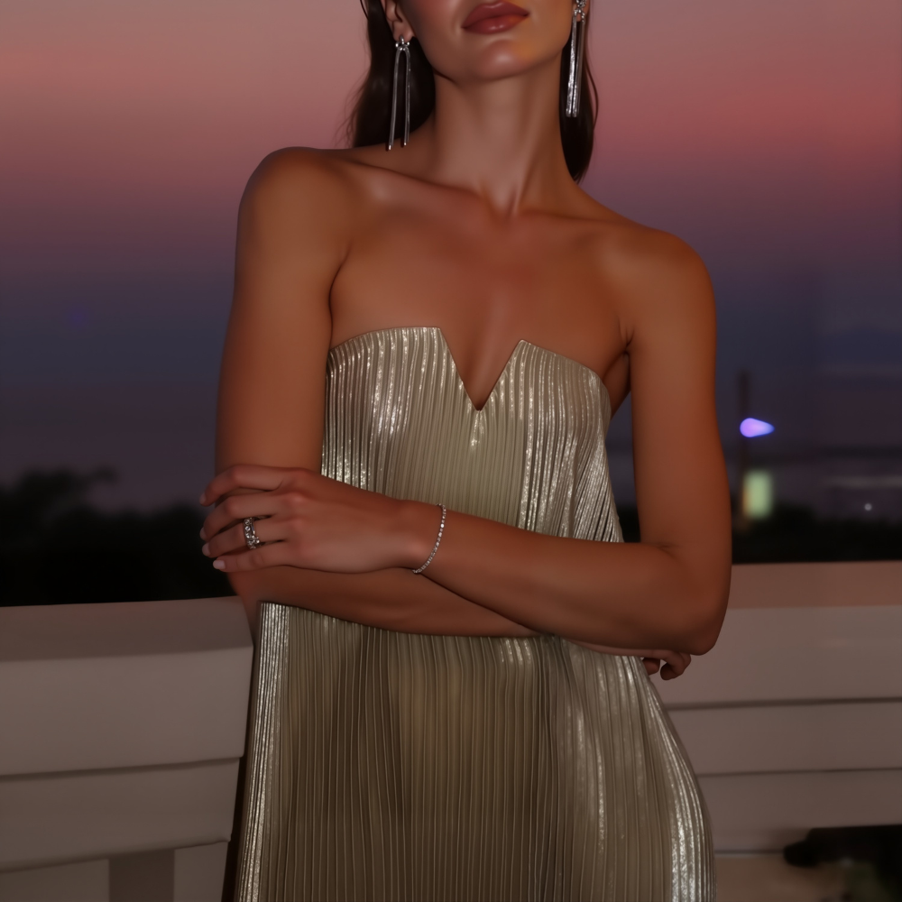 Vestido Golden vt342