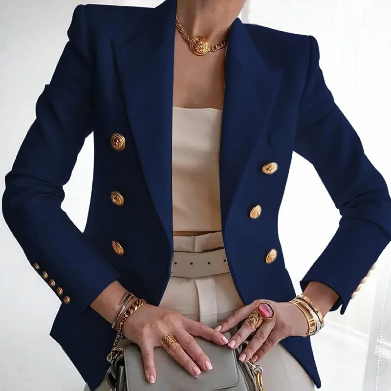 Blazer Raffaele Azul Marinho / P bz4