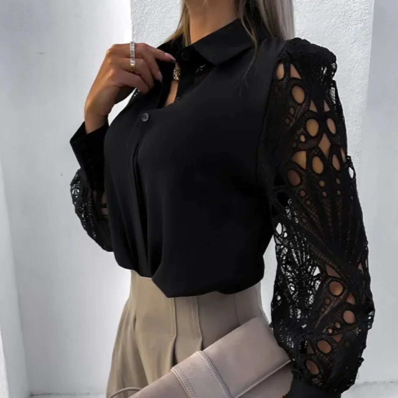 Camisa Elisabeth Preto / P cam1