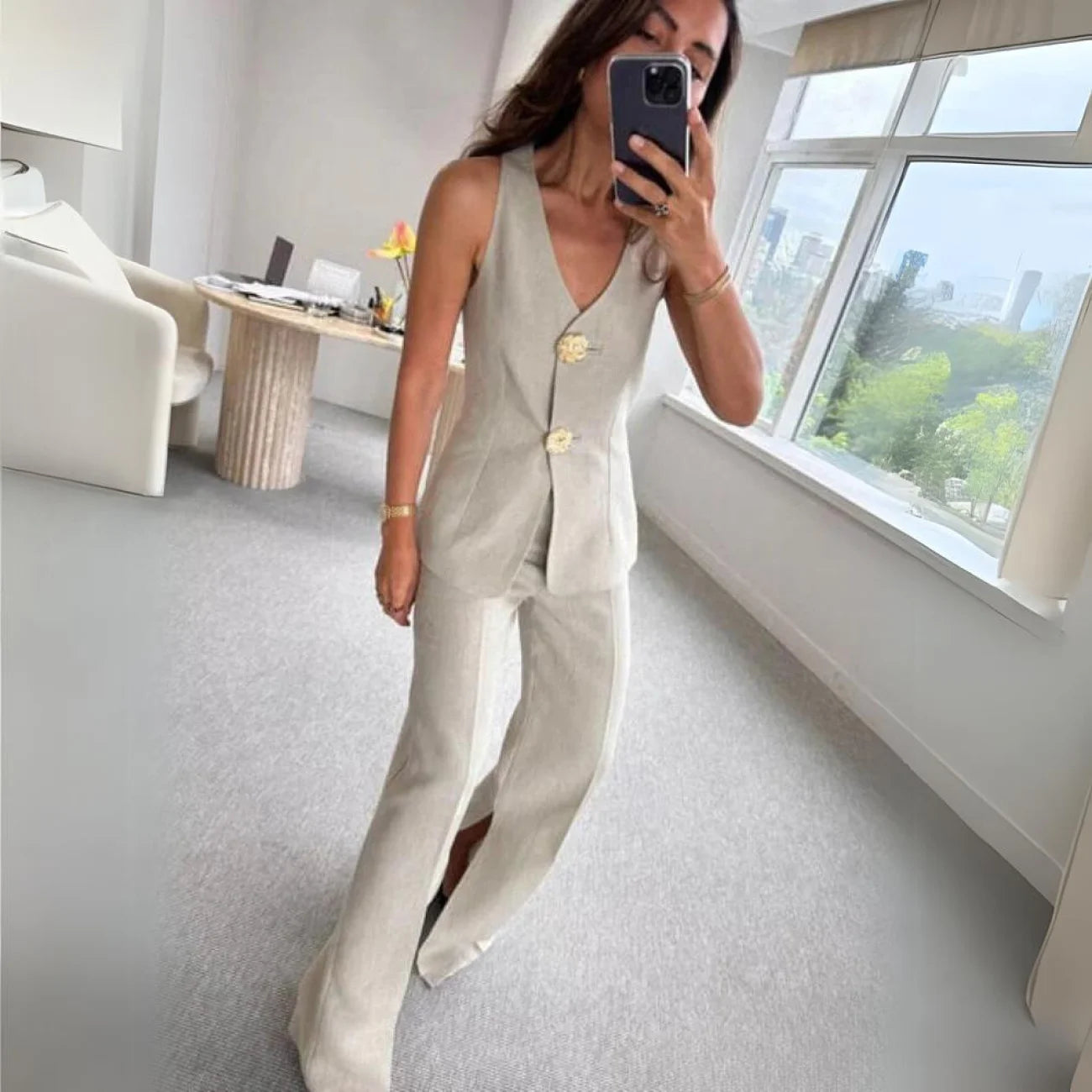 Conjunto Bacelar Cinza / P Cj301