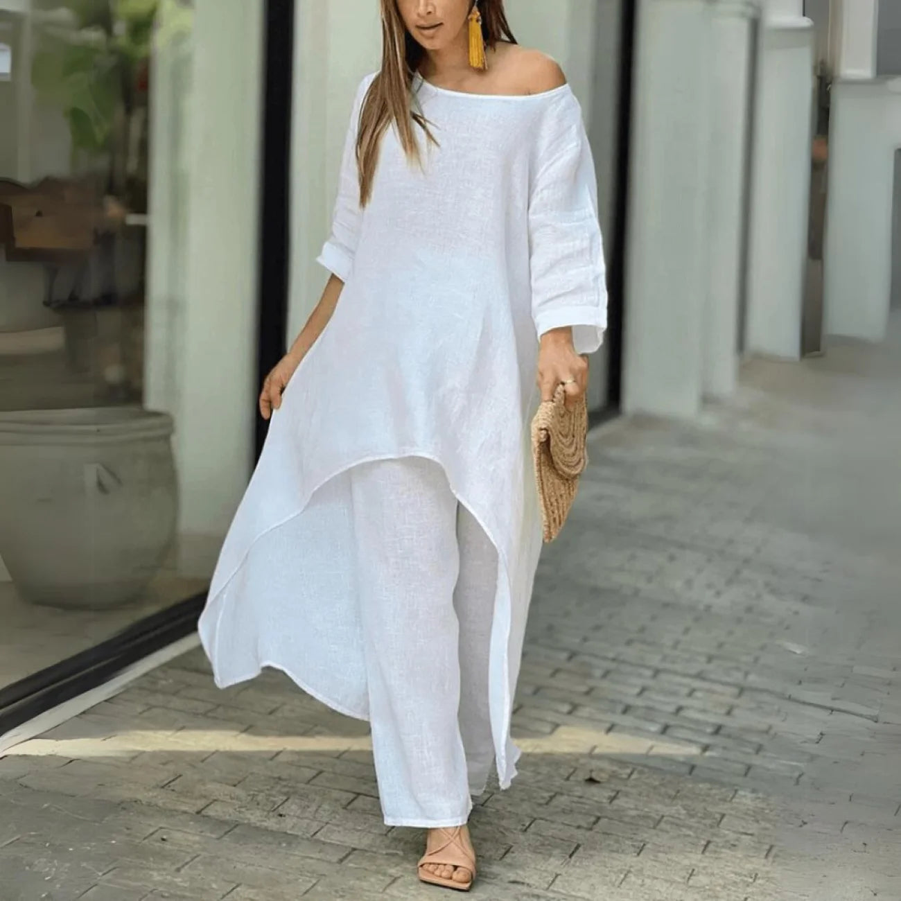 Conjunto Dallas Branco / P Cj135