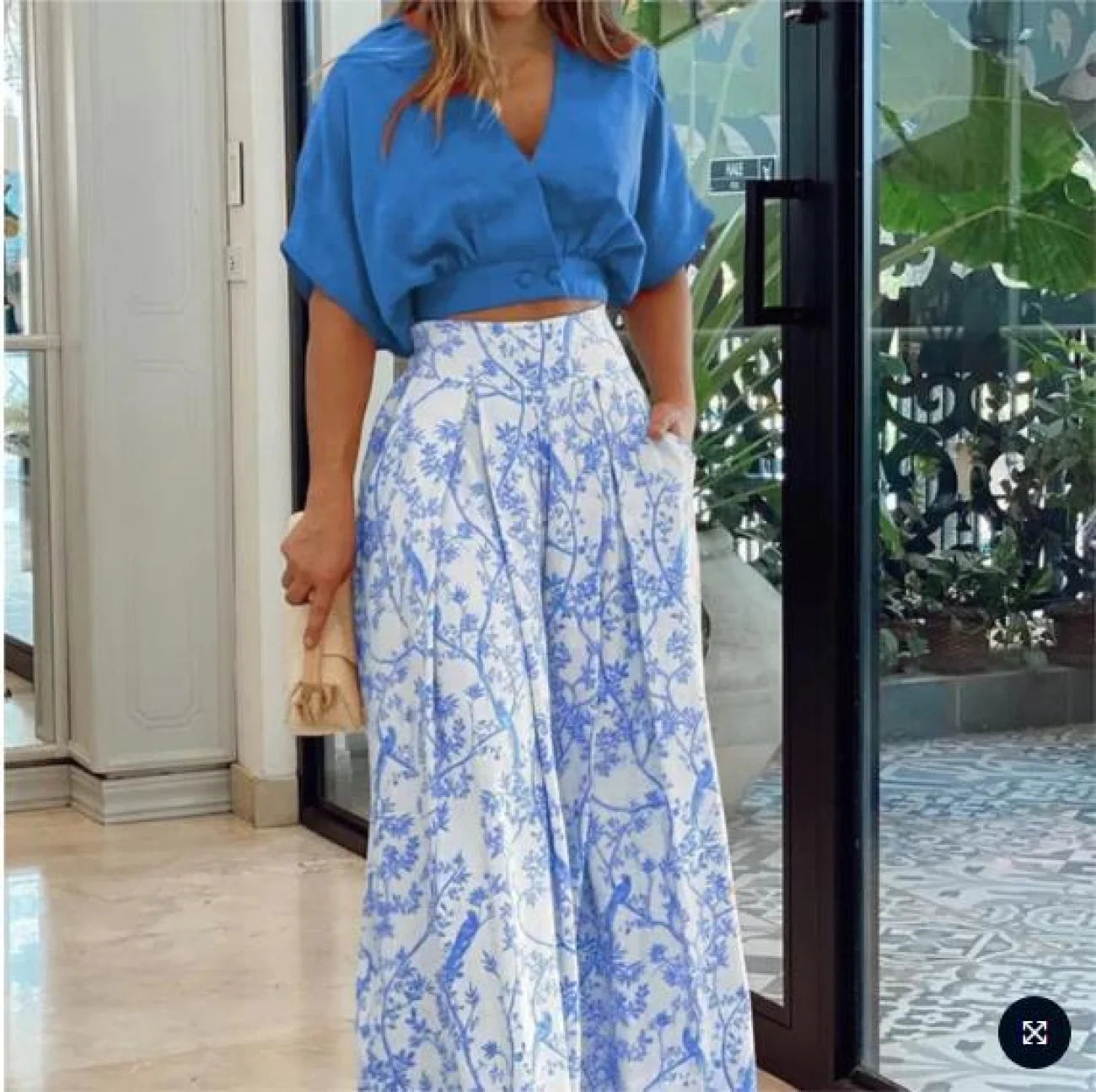 Conjunto Feminino Maria Alice Azul / S