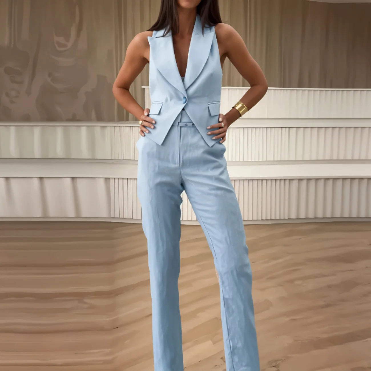 Conjunto Parisi Azul / P cj92