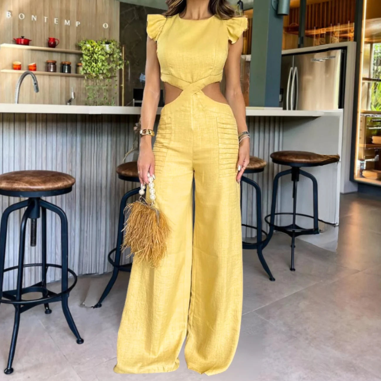 Macacão Londrina Amarelo / Pp