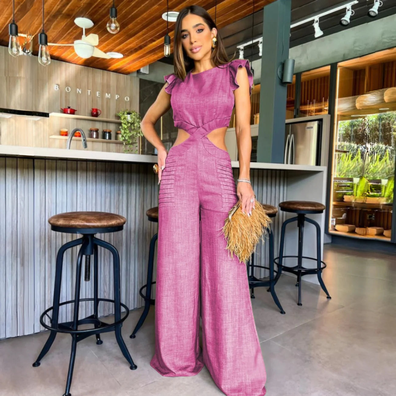 Macacão Londrina Rosa / Pp