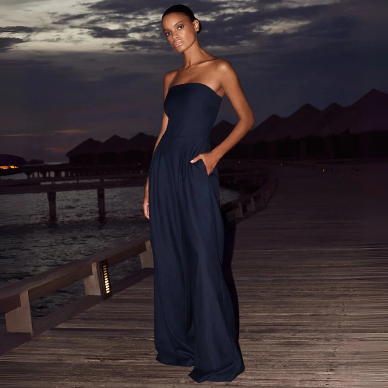 Macacão Pilar Azul Marinho / P mac100