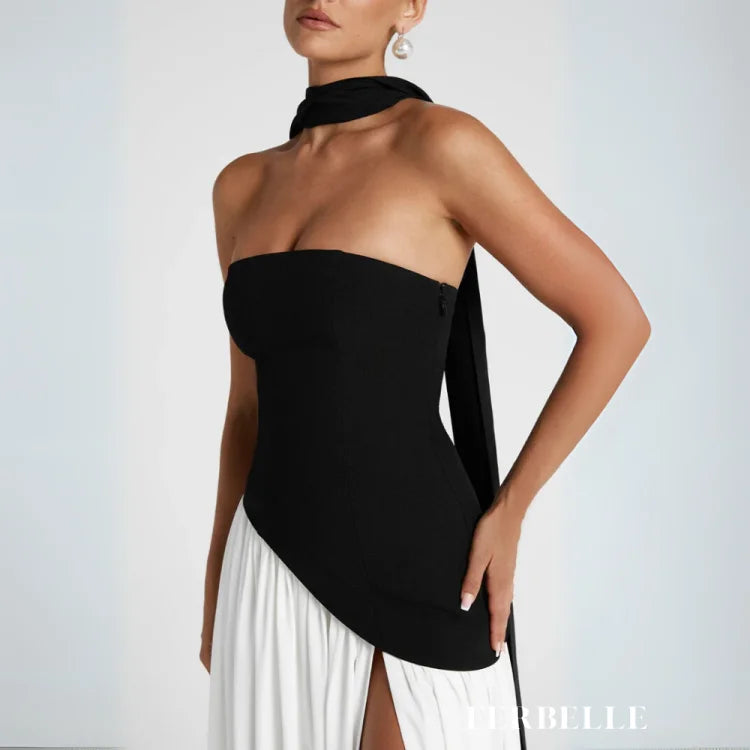 Vestido Algarve Preto e Branco / P vt326