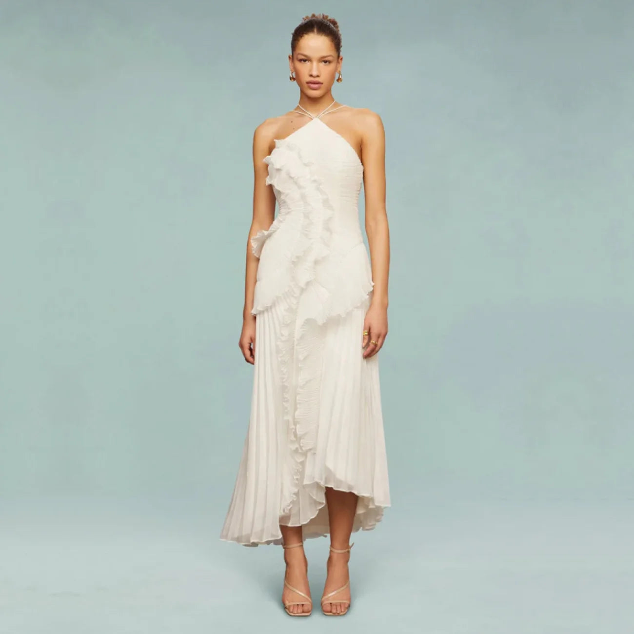 Vestido Andreas Branco / PP vt324