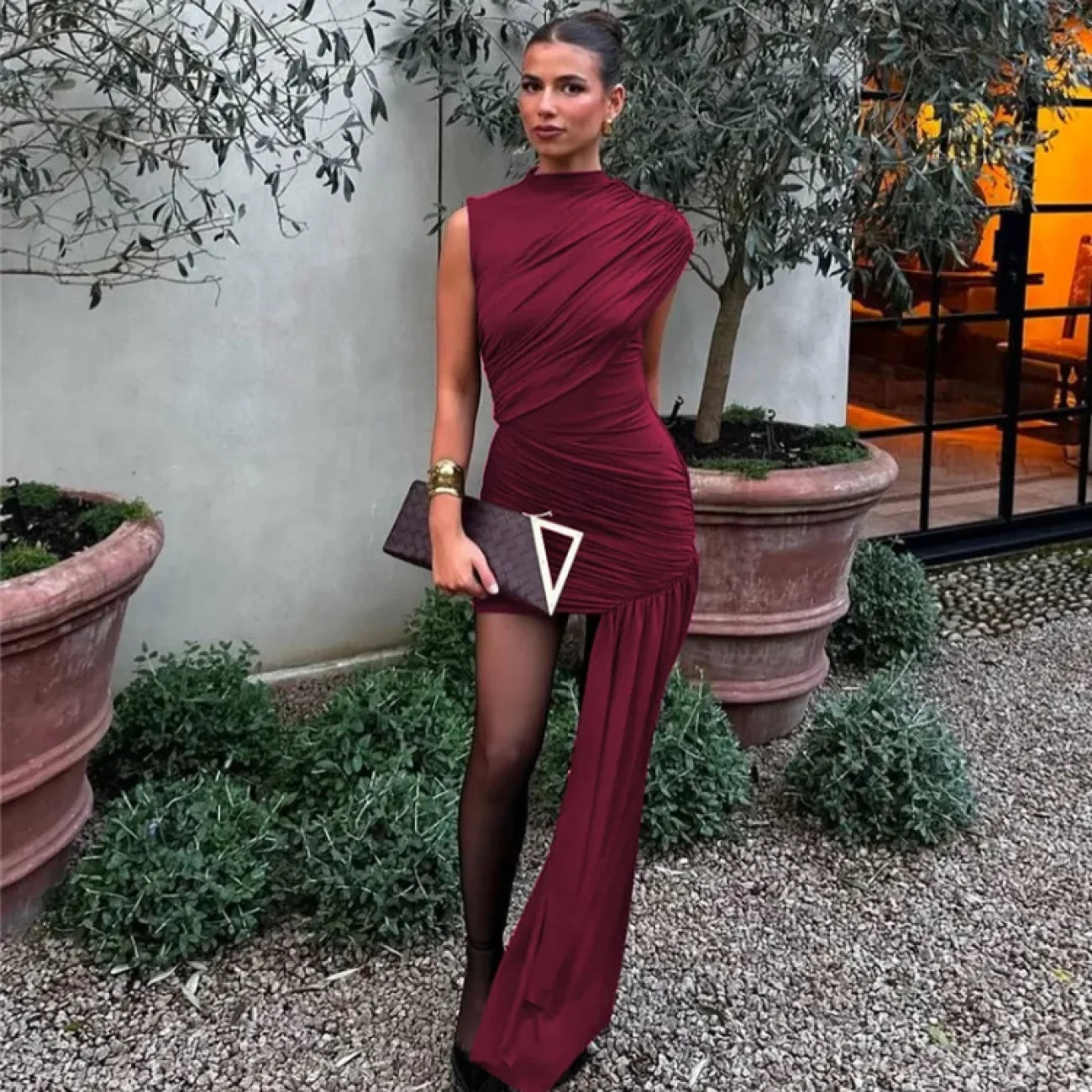 Vestido Clara Marsala / PP vt319