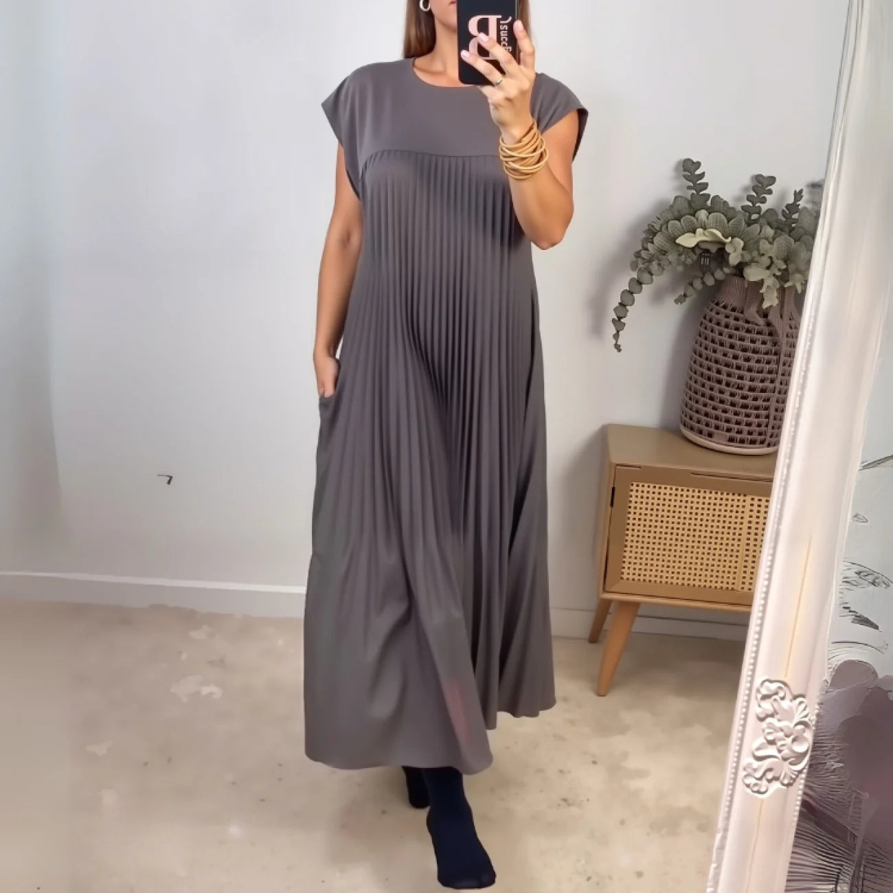 Vestido Lumara Cinza / P vt338