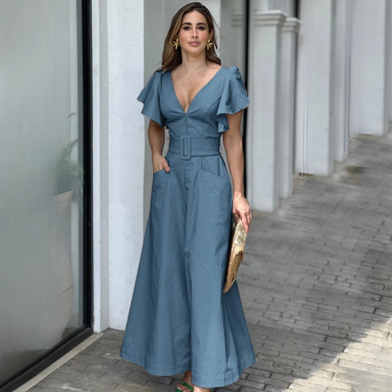 Vestido Perrin Azul / P