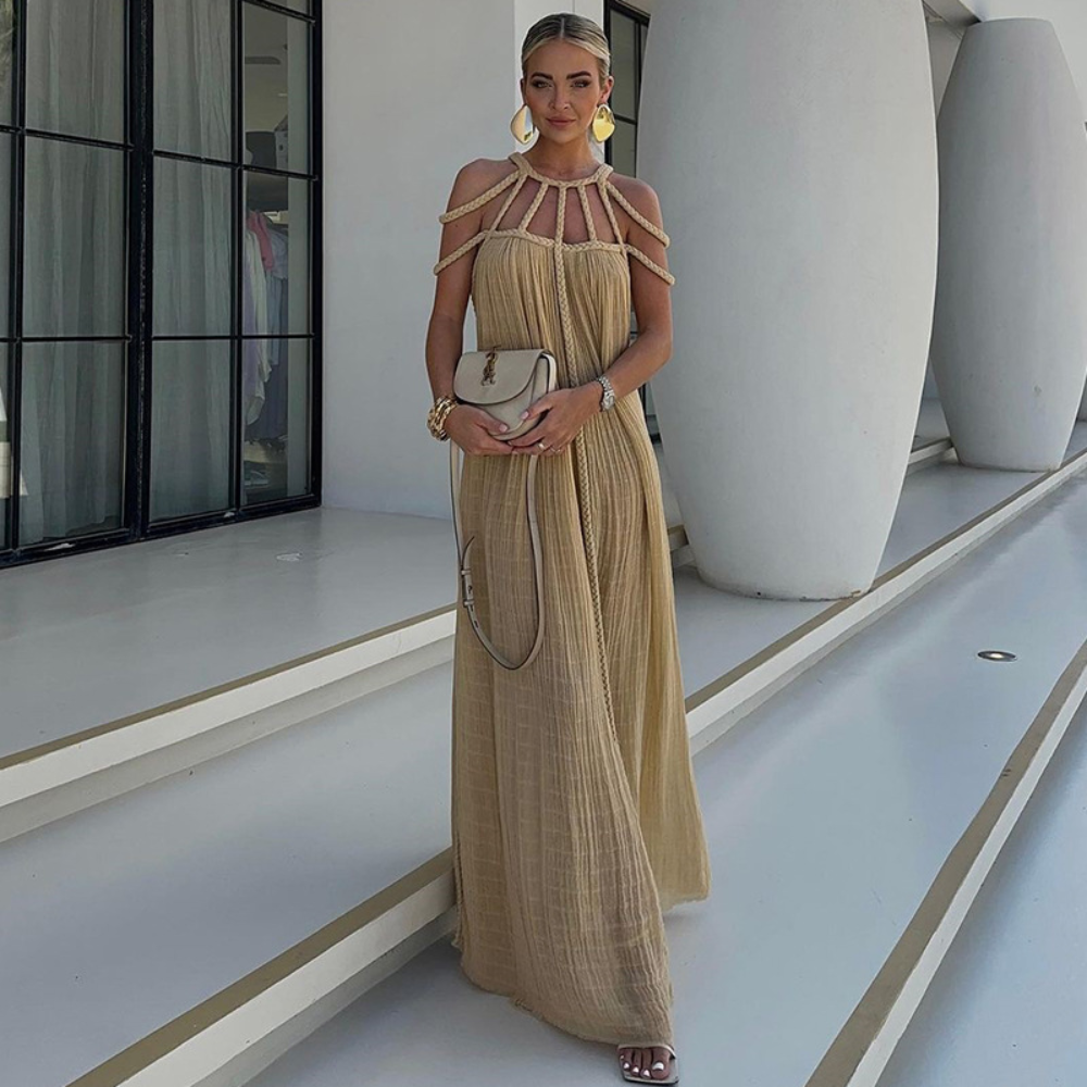 Vestido Lana Cáqui / Único (P ao GG) vt314