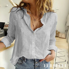 Camisa Marianna Cinza / P cam16