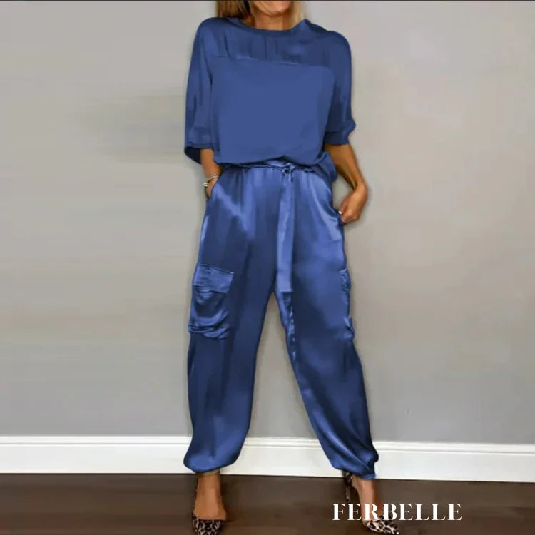 Conjunto Lisbelle Azul / P cj517