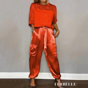 Conjunto Lisbelle Vermelho / P cj517