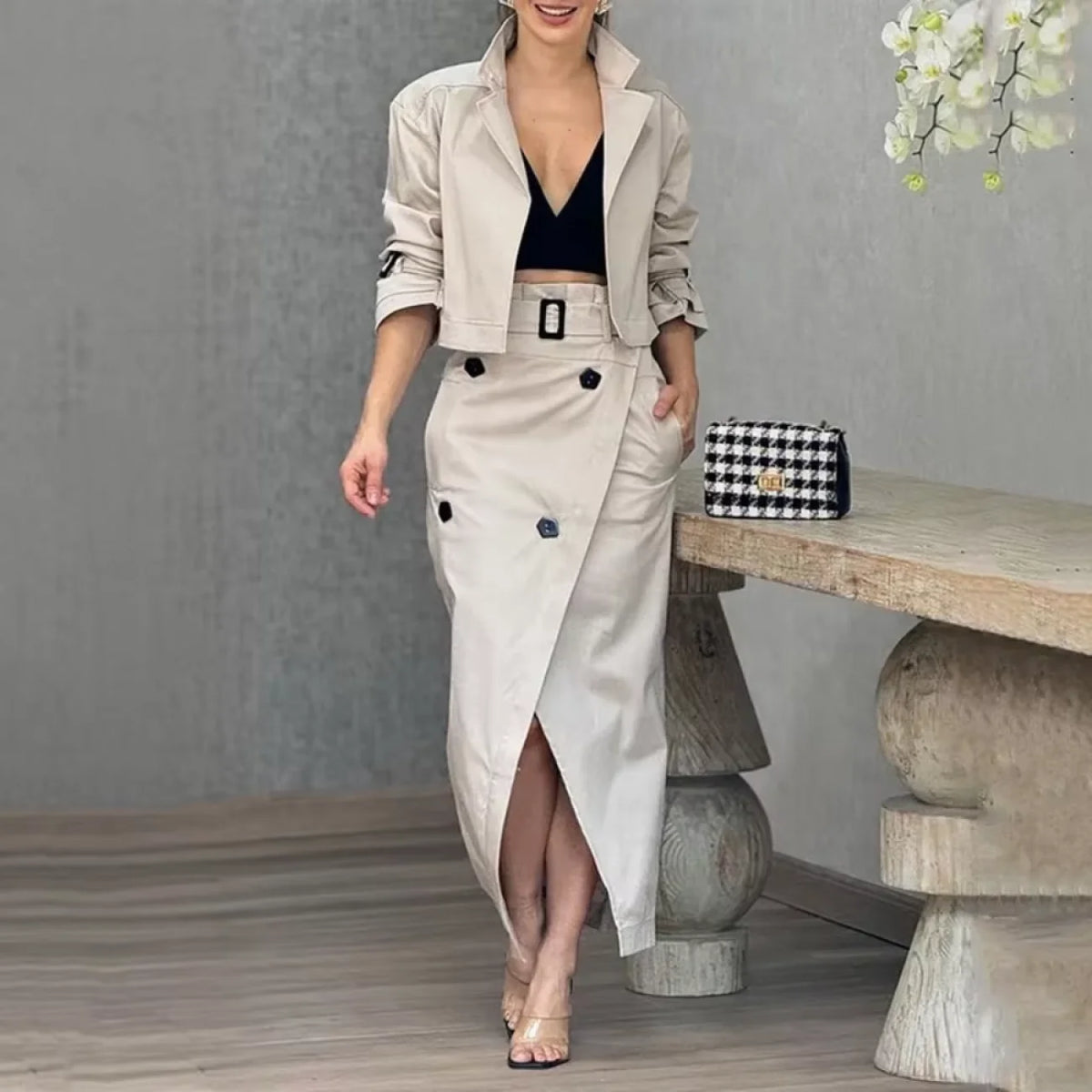 Conjunto Santini Branco / P Cj411