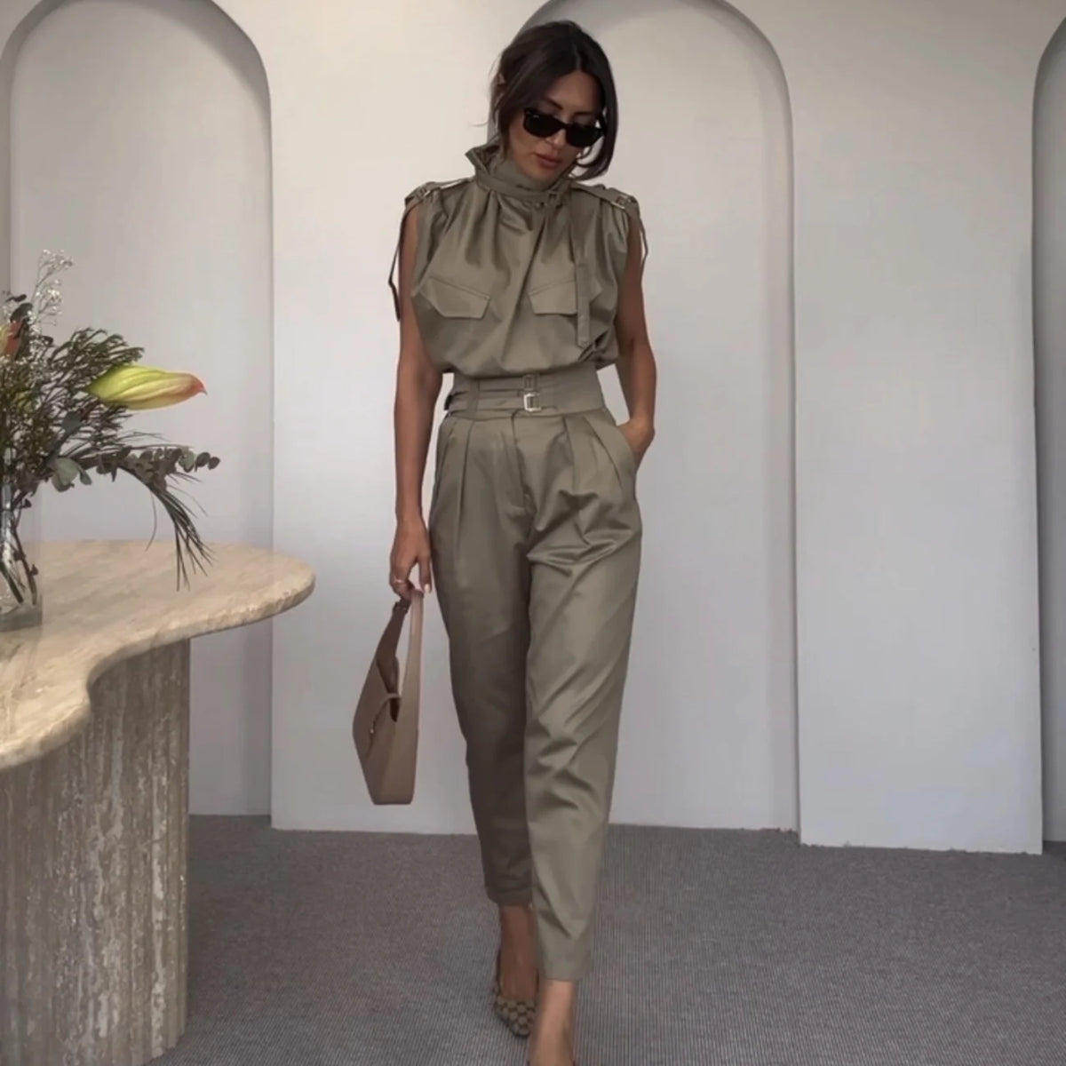 Conjunto Soraia Verde Musgo / P