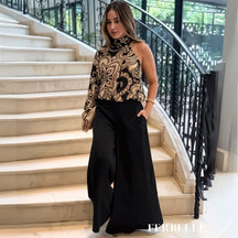 Conjunto Spinelli Preto / P cj509