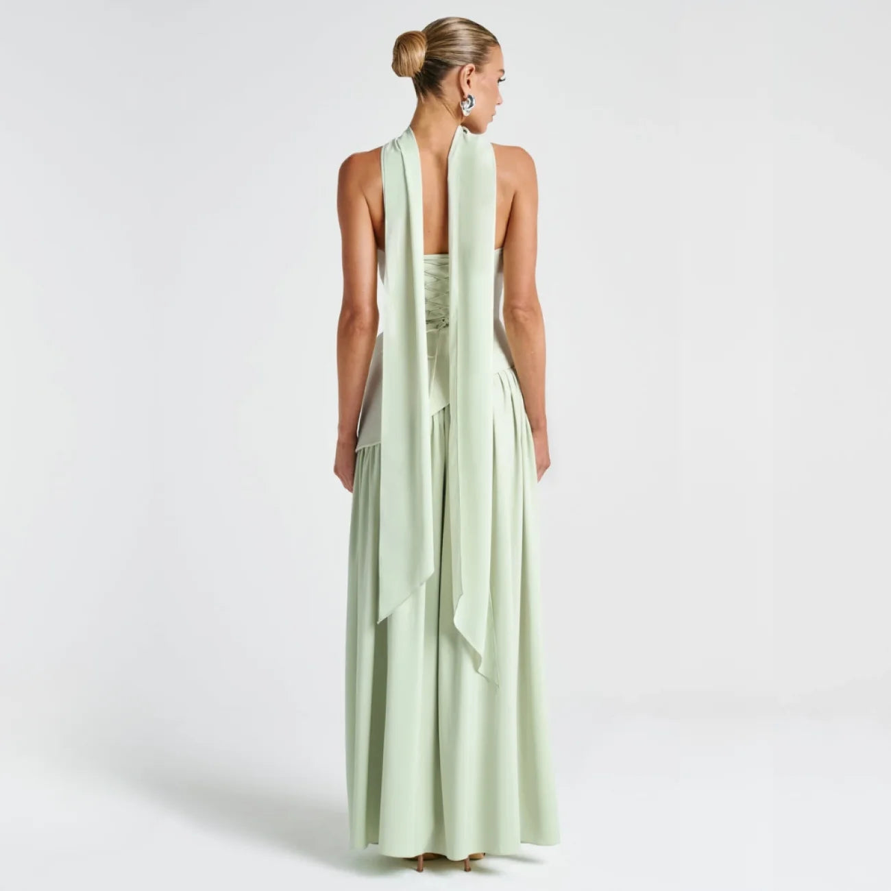 Algarve | Vestido Longo Elegante com Echarpe vt326