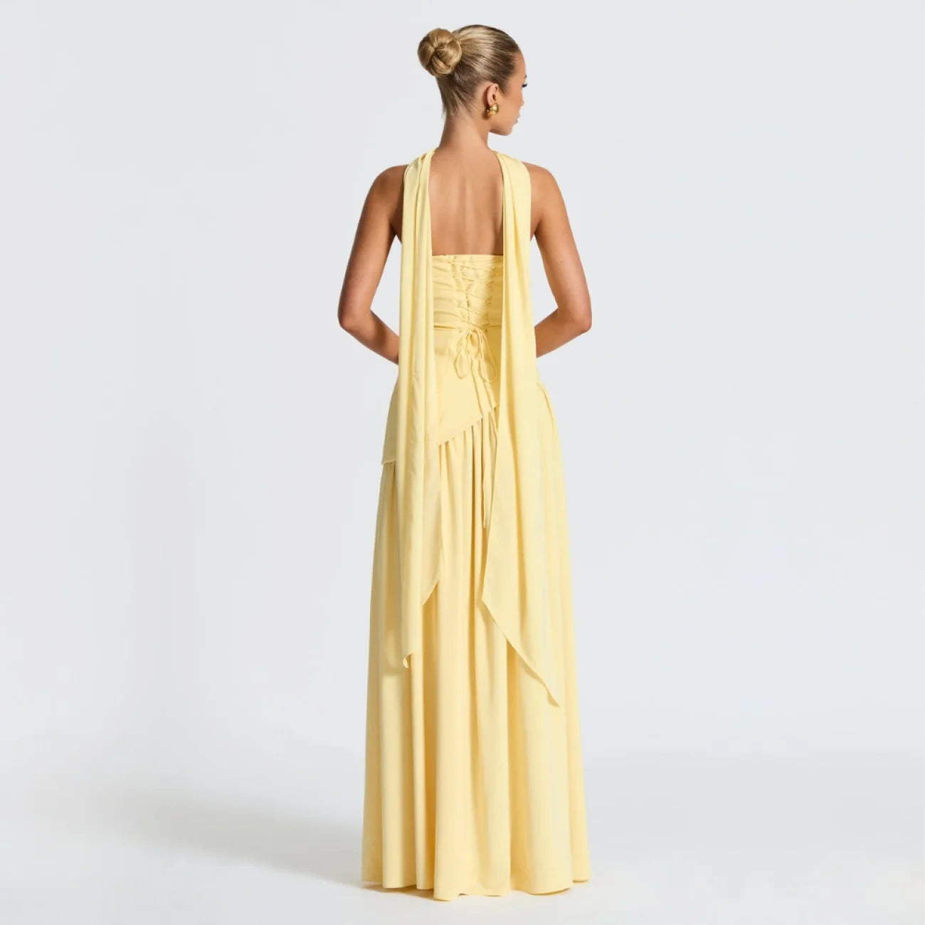 Algarve | Vestido Longo Elegante com Echarpe vt326