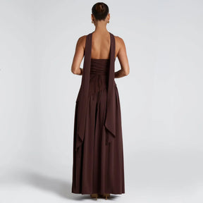 Algarve | Vestido Longo Elegante com Echarpe vt326