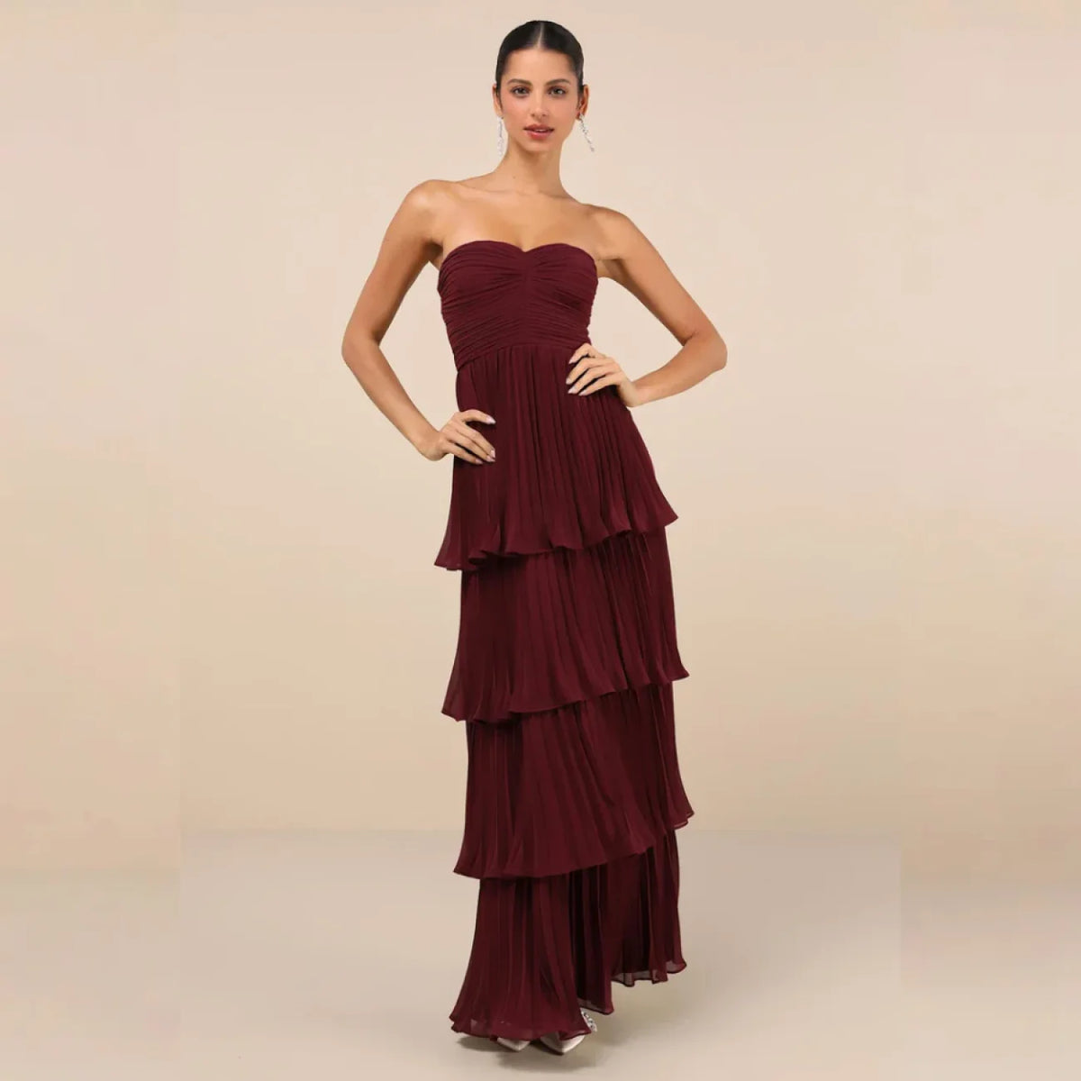 Vestido Ameixa P vt362