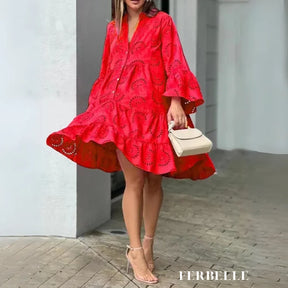 Vestido Hadassa Vermelho / P vt55