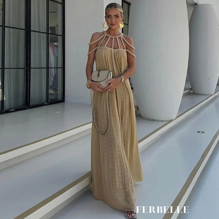Vestido Lana Cáqui / Único (P ao GG) vt314