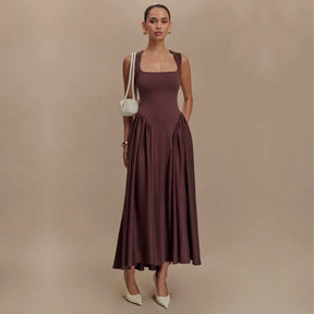 Vestido Nicole Marrom / P vt390
