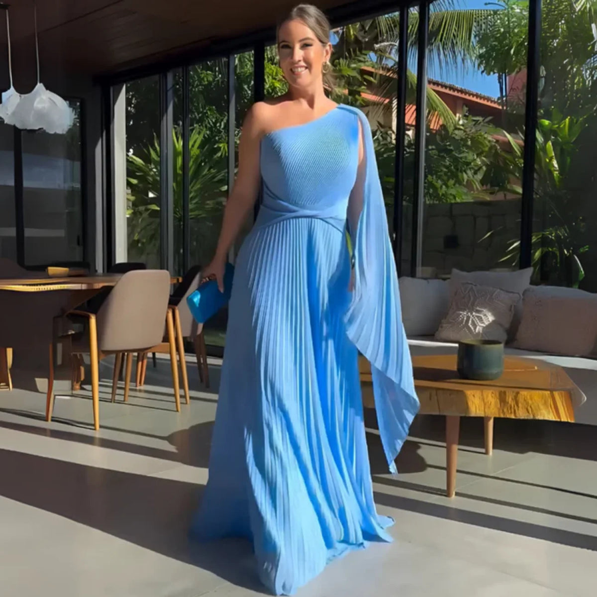 Vestido Olívia Azul / P vt318