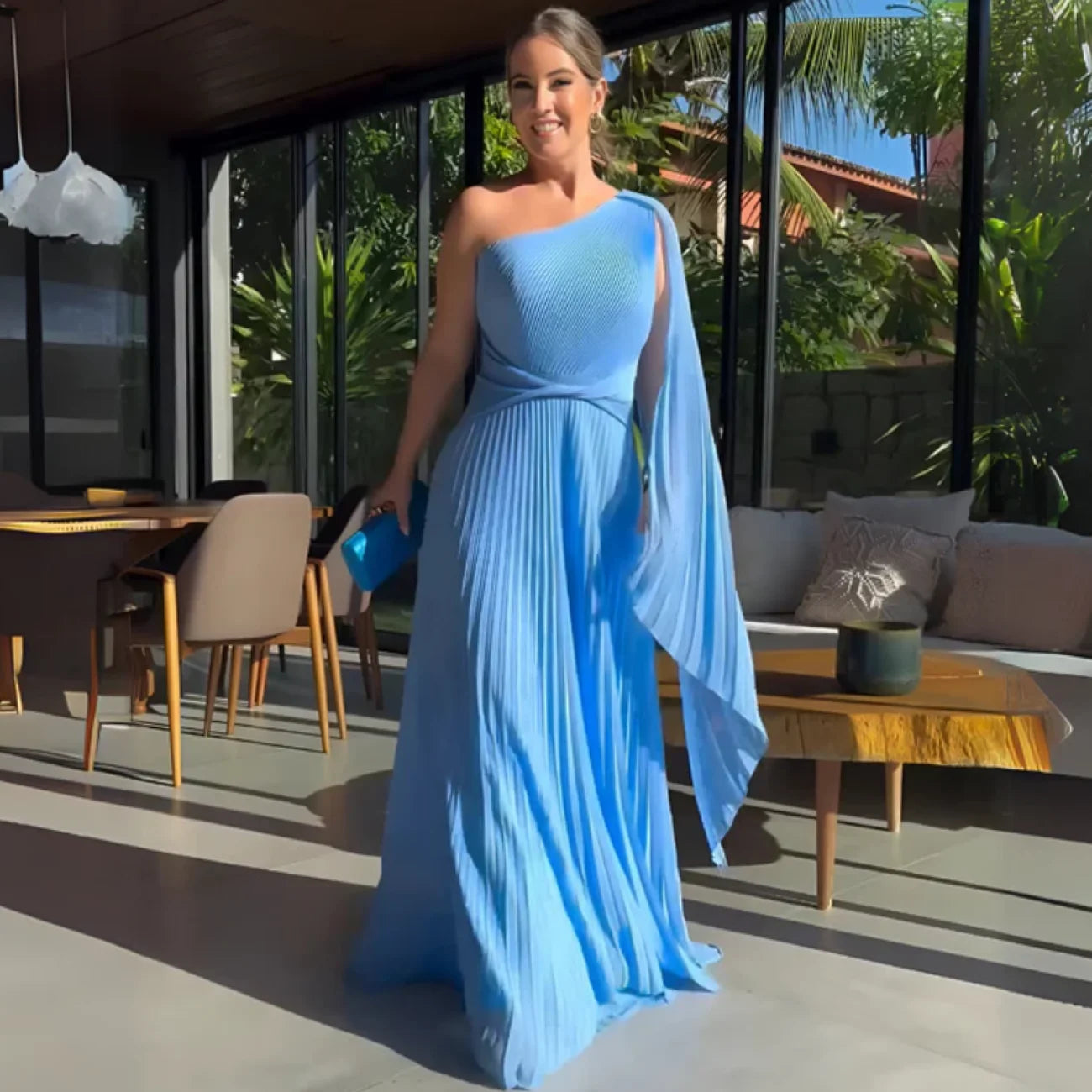 Vestido Olívia Azul / P vt318